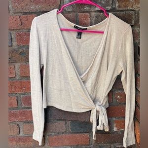 Forever 21 Ballet Warm Up Top With Tie